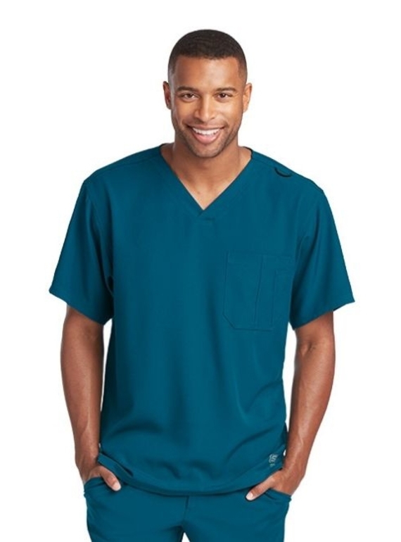 Skechers Structure Scrub Top - Men - 328 Bahama