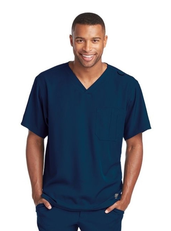 Skechers Structure Scrub Top - Men - 41 Navy