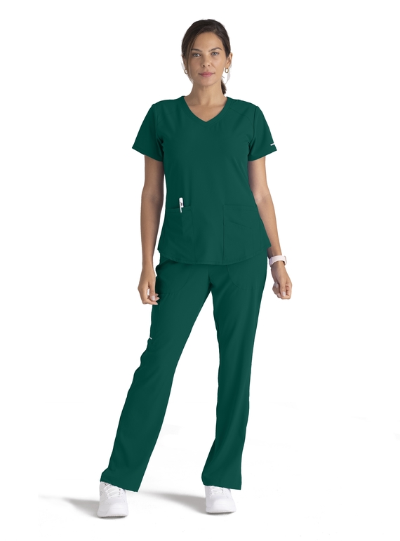 Skechers Breeze Scrub Top - Women - 37 Hunter