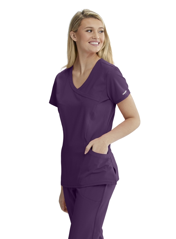 Skechers Reliance Scrub Top - Women - 1277 Eggplant