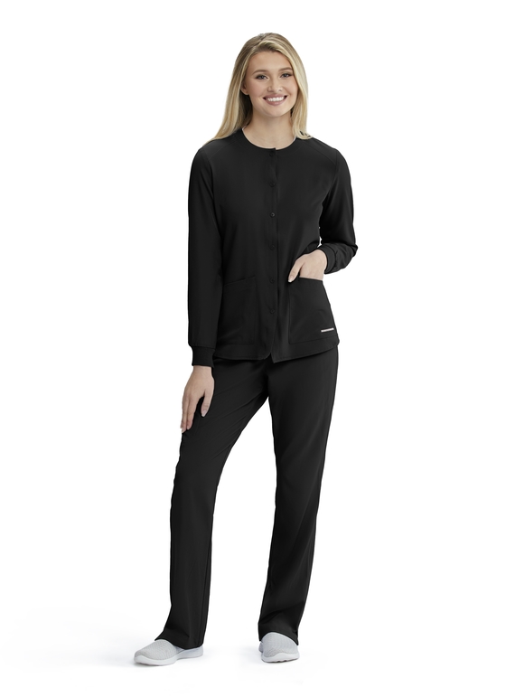 Skechers Stability Warm-Up Scrub Jacket - Women - 01 Black