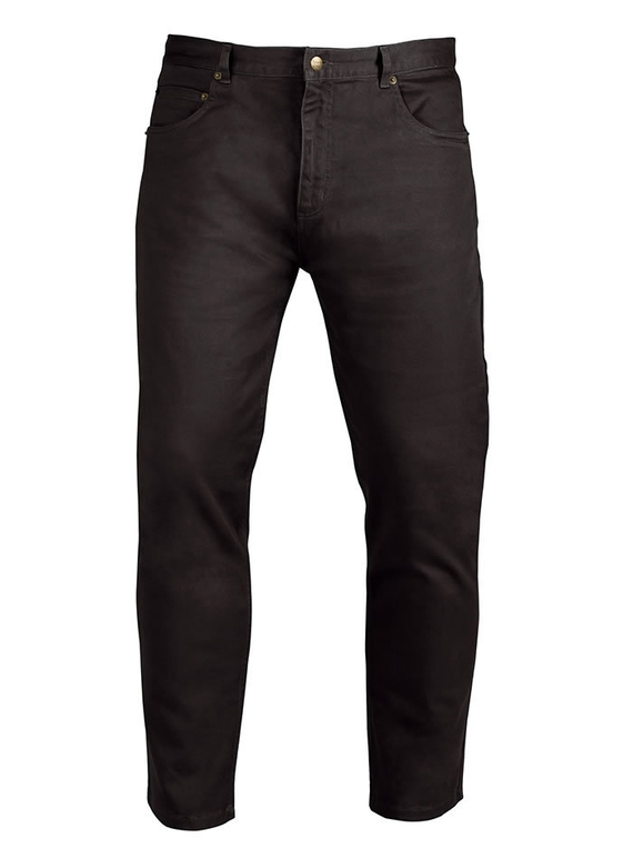 Stretch Moleskin Work Jeans - Men - Black