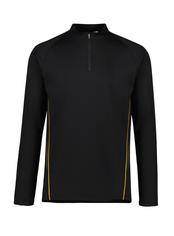 Balance Mid-Layer Top - Men - Black/Gold