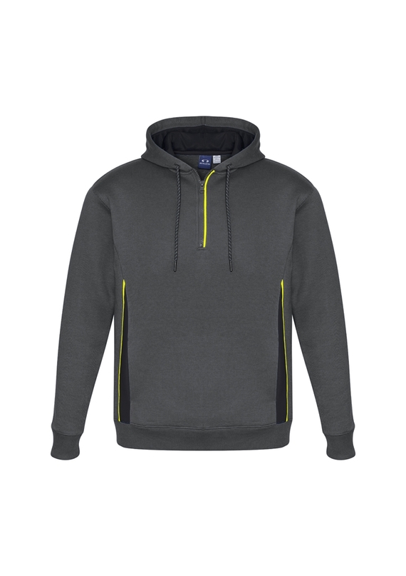 Renegade Brushed Fleece Warm Sports Hoodies - Unisex/Adult - Grey/Black