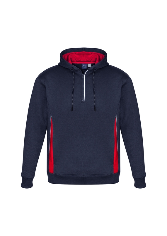 Renegade Brushed Fleece Warm Sports Hoodies - Unisex/Adult - Navy/Red