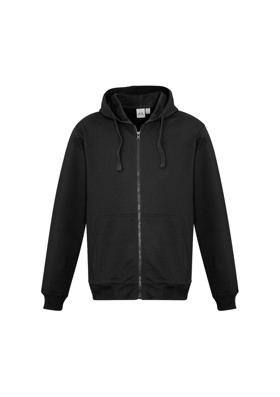 Crew Full Zip Hoodie Jacket Polyester/Cotton - Men - Black