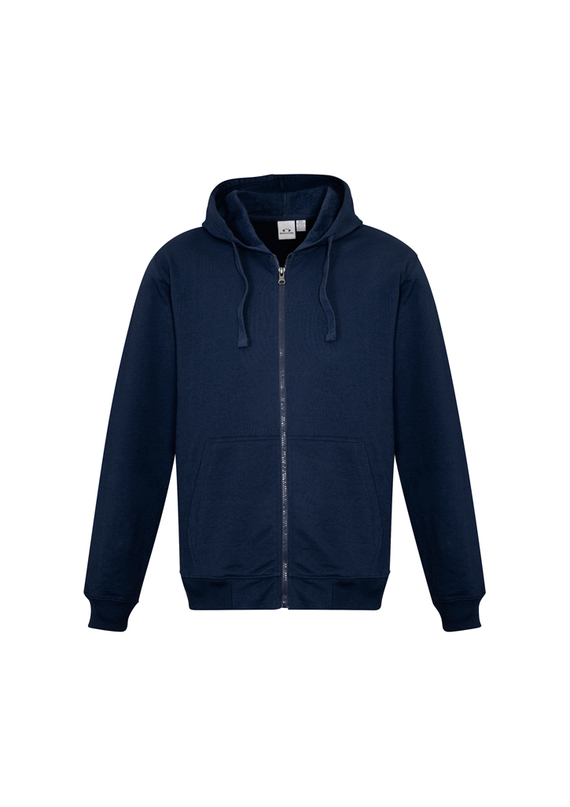Crew Full Zip Hoodie Jacket Polyester/Cotton - Men - Navy