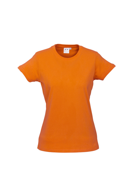 Ice Cotton Tee Shirt - Women - Orange