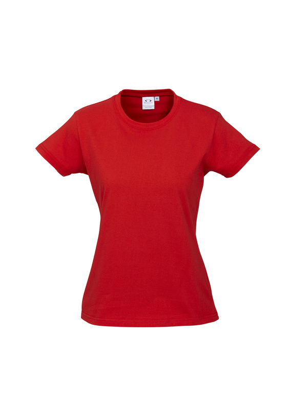 Ice Cotton Tee Shirt - Women - Red