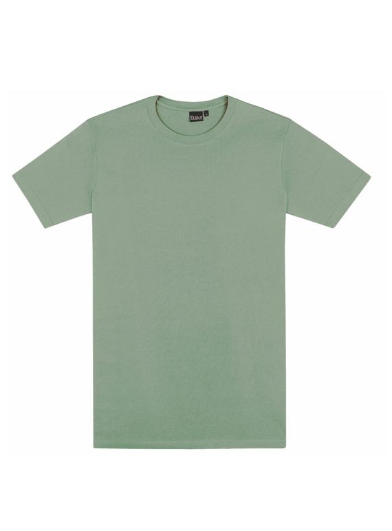 Outline Cotton Tee - Men - Sage