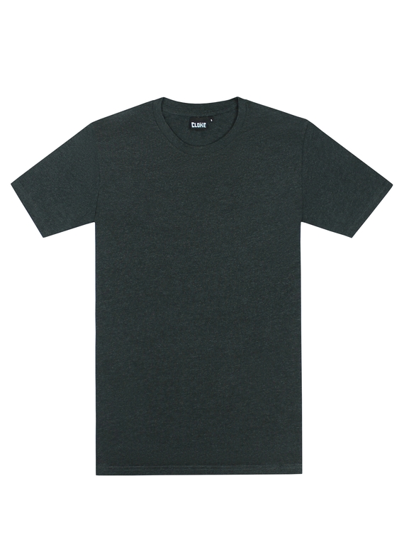 Outline Cotton Tee - Men - Black Marle