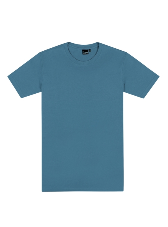 Outline Cotton Tee - Men - Bluestone