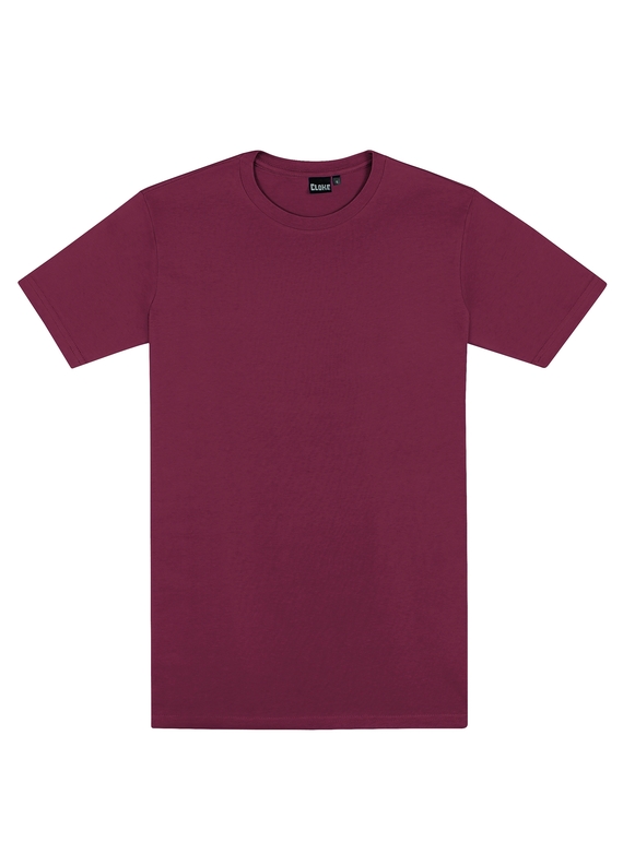 Outline Cotton Tee - Men - Maroon