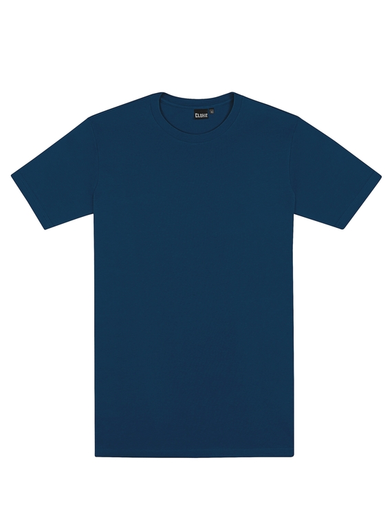 Outline Cotton Tee - Men - Navy