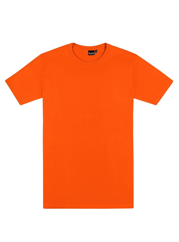 Outline Cotton Tee - Men - Orange