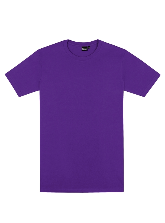 Outline Cotton Tee - Men - Purple
