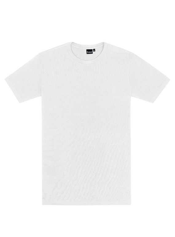 Outline Cotton Tee - Men - White