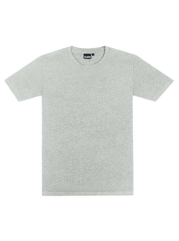 Outline Cotton Tee - Youth - Grey Marle
