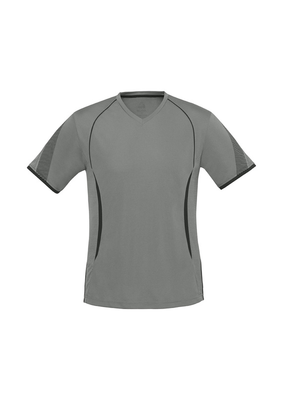 Razor BIZ COOL V-Neck Tee - Men - Ash/Black