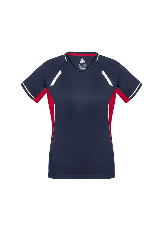 Renegade BIZCOOL Sports Tee - Women - Navy/Red
