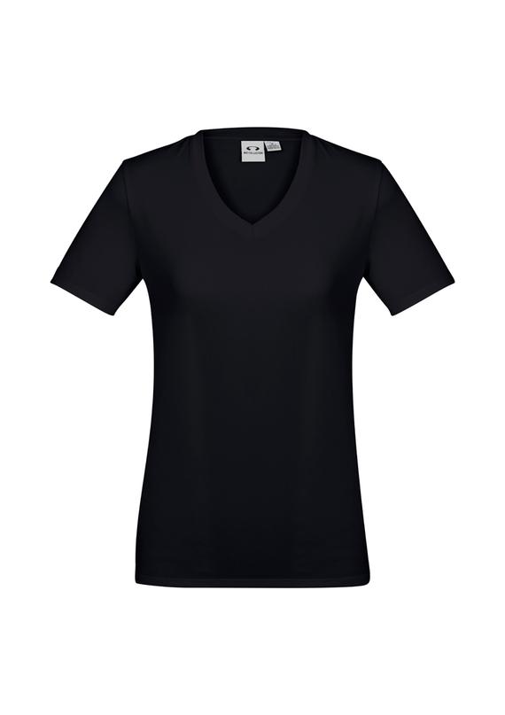 Aero BIZ COOL Cotton-feel Tee Shirt - Women - Black