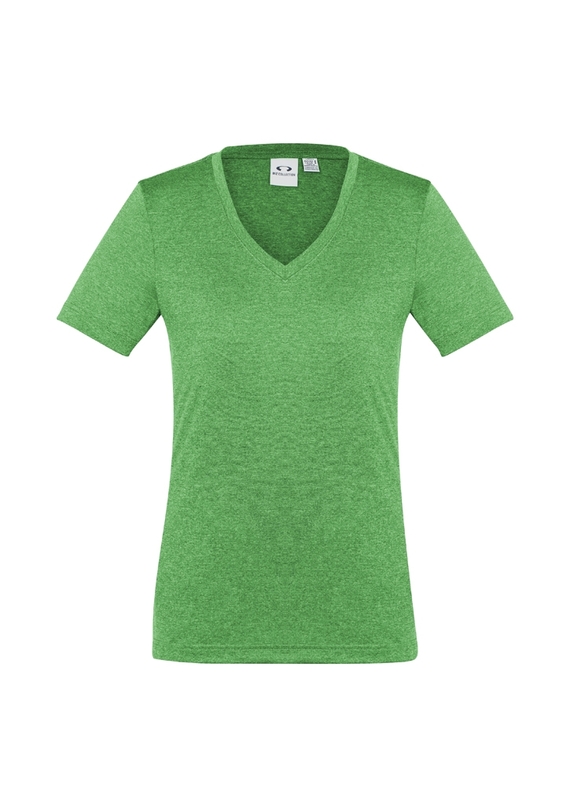 Aero BIZ COOL Cotton-feel Tee Shirt - Women - Lime