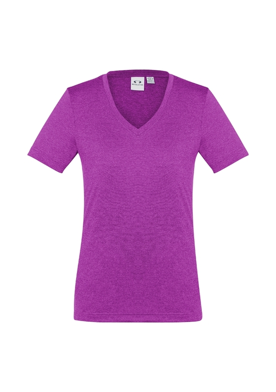 Aero BIZ COOL Cotton-feel Tee Shirt - Women - Magenta