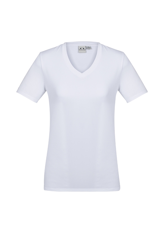 Aero BIZ COOL Cotton-feel Tee Shirt - Women - White
