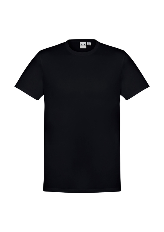 Aero BIZ COOL Cotton-feel Tee Shirt - Men - Black