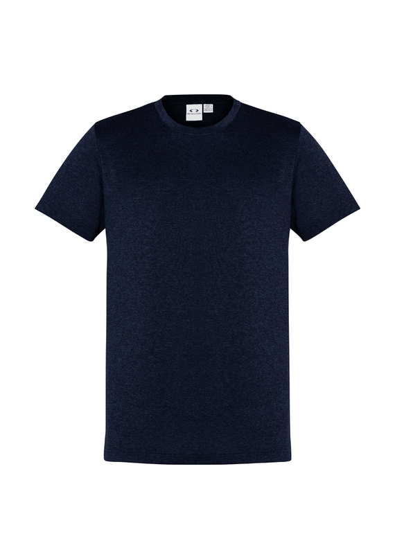 Aero BIZ COOL Cotton-feel Tee Shirt - Men - Navy