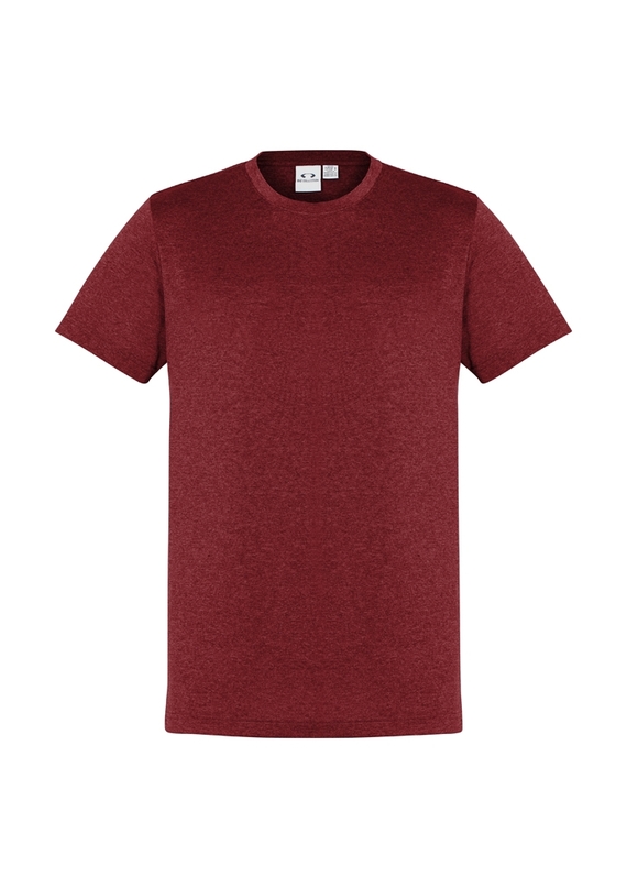 Aero BIZ COOL Cotton-feel Tee Shirt - Men - Red