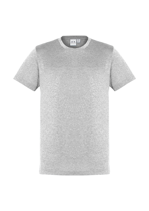 Aero BIZ COOL Cotton-feel Tee Shirt - Men - Silver