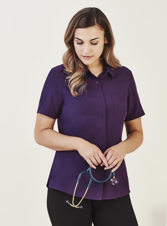 Florence Plain Short Sleeve Shirt - Women