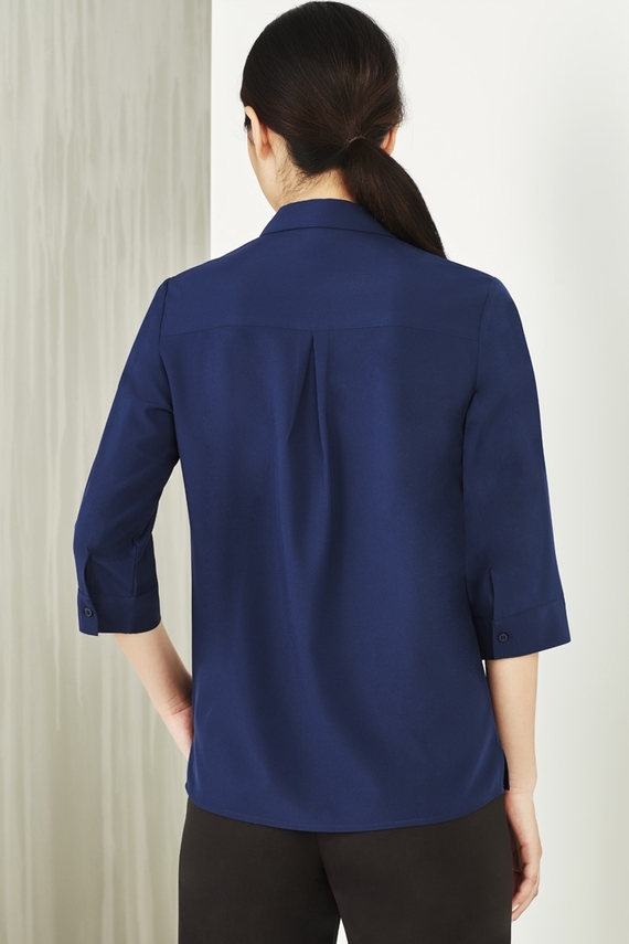 Florence Plain 3/4 Sleeve Shirt - Women - Back