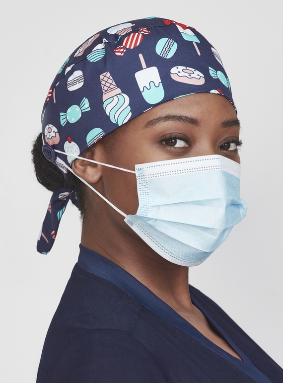Scrub Cap Printed Cotton - Unisex