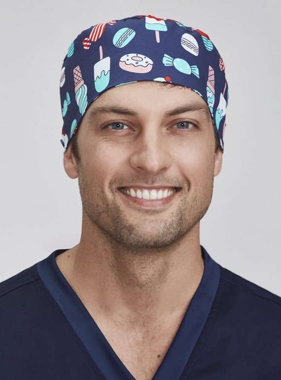 Scrub Cap Printed Cotton - Unisex