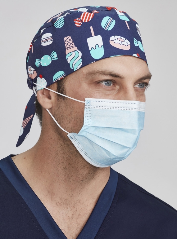 Scrub Cap Printed Cotton - Unisex