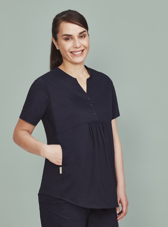 Rose Tunic Scrub Top - Women - Midnight Navy
