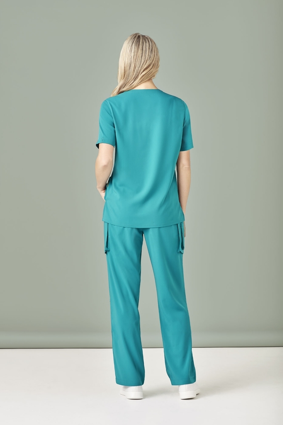 Avery V-Neck Easy Fit Scrub Top - Women - Back