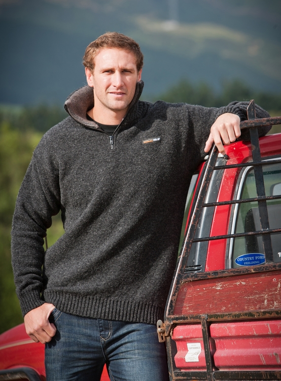 Tasman 36.6 Zip and Collar Sweater - MKM logo