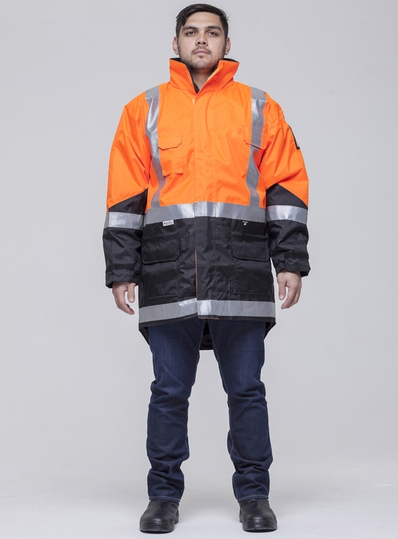 Hi Vis 2-Way Cyclone Day/Night Jacket - Quilted Lining