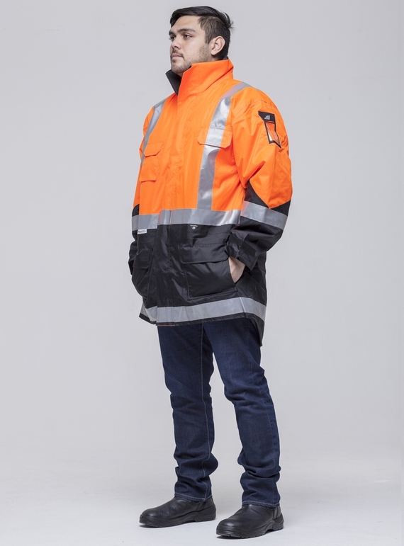 Hi Vis 2-Way Cyclone Day/Night Jacket - Quilted Lining