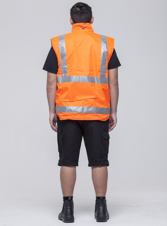 Hi Vis 2-Way Day/Night Vest - Fleece Lining