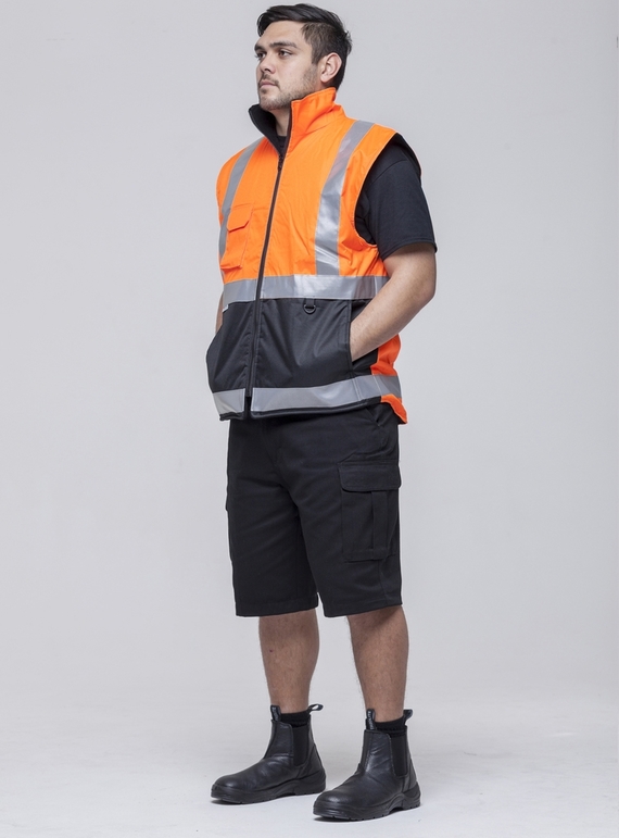 Hi Vis 2-Way Day/Night Vest - Fleece Lining