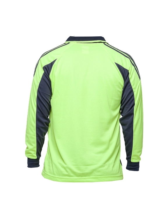 Hi Vis Long Sleeve PRP Polo Shirt
