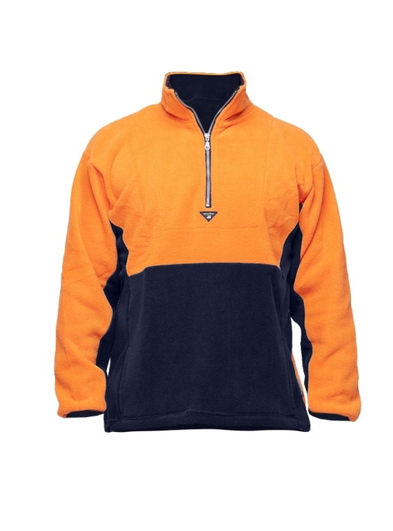 Hi Vis Polar Fleece - Orange/Navy