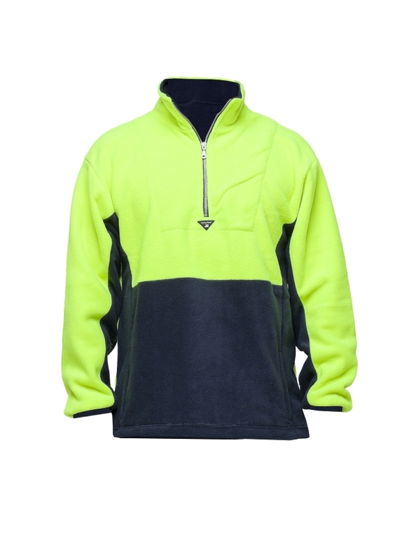 Hi Vis Polar Fleece - Yellow/Navy