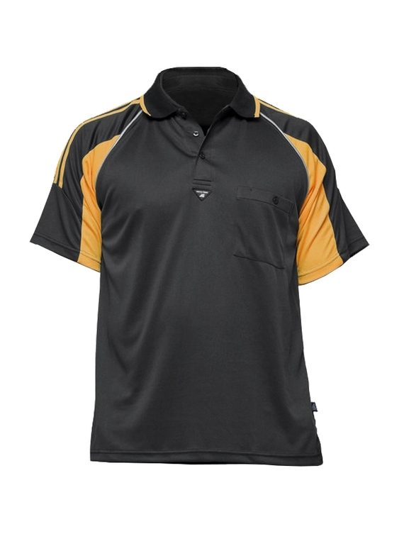 PRP Polo Shirt - Black/Orange