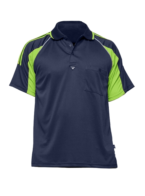 PRP Polo Shirt - Navy/Yellow