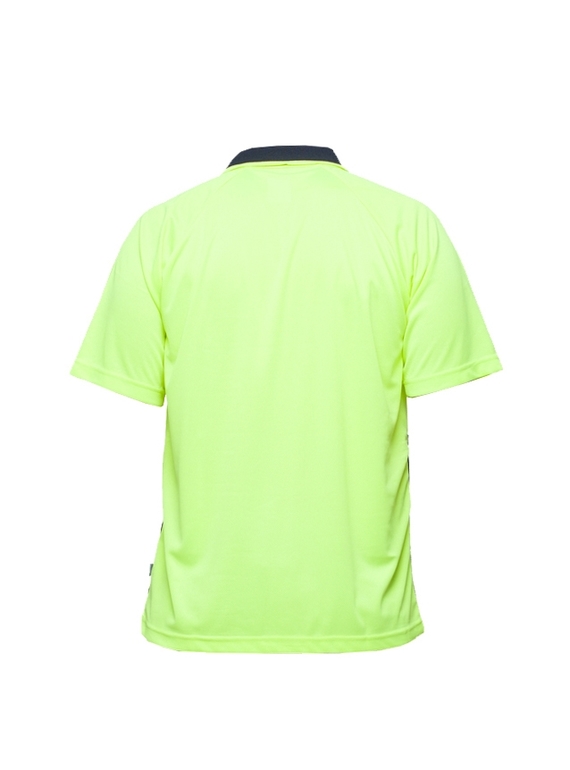 Hi Vis Raglan Polo Shirt - Back